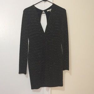 YA LA black sparkly mini dress